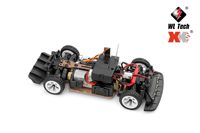 284131 Weili Camion électrique à quatre roues motrices, échelle 1:28, voiture de course RC à dérive, télécommande sans fil, utilisation en intérieur, plastique