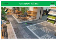 Dalles de terrasse en pierre naturelle d'extérieur, dalles de pierre emboîtables, marbre Griotte, dalles DIY pour patio, balcon, jardin, cour, piscine