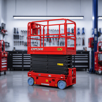 Plateformes de travail certifiées CE, mini-élévateur 14m, élévateur à ciseaux mobile à batterie pour travaux en hauteur sur chantier
