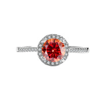 Bague de mariage pour femme en argent sterling S925, prête à être expédiée, avec moissanite taille brillant ronde couleur D VVS1