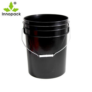 Seau de lavage de voiture en plastique transparent de 4,5 gallons avec couvercles bleus de 5 gallons et fûts filtrants, seaux et barils - Product Image 2