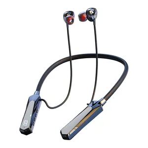 ENC bluetooth headset with 30 hours playing time neck sport headphone headset wireless earphone for mobile phone