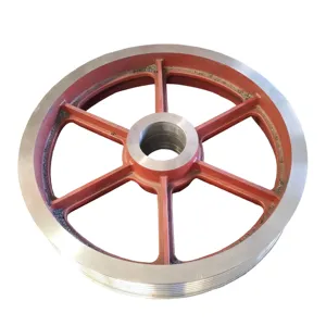 Sand Casting Service Anodizing Polishing Cnc Machining Parts Flywheel Flywheel Pulley Price