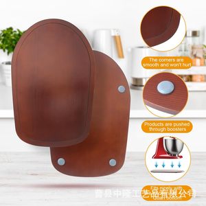 Tapis coulissant pour blender de cuisine, plateau mobile pour machine à café sur comptoir, support coulissant en bois pour blender vertical - Product Image 2