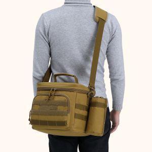 Fiambrera suave portátil de gran capacidad, bolsa de almuerzo táctica, 30 latas, bolsa de almuerzo táctica aislada a prueba de fugas - Product Image 6