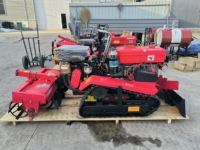 Mesin Pengolah Tanah Rotary Hoe Cultivator Baru Multifungsi Mini Tiller Traktor Berjalan Mesin Pengolah Tanah Mikro