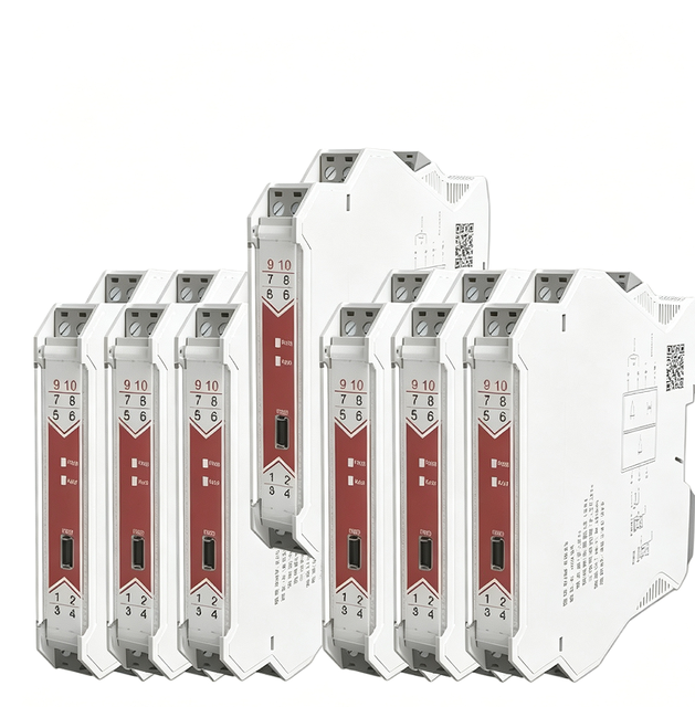Passive Analog Signal Isolator, 4-20mA to 0-10V, 1-In 2-Out Safety Barrier