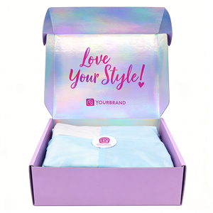 Caja de Envío para Bolsos y Ropa, Embalaje Personalizado para Comercio Electrónico, Caja de Cartón Corrugado Tipo E con Tapa Superior, Fabricante Personalizado - Product Image 1