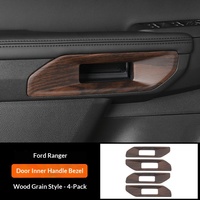 Aplicable al Ford Ranger 2023-2024 con Acabado Interior en Madera y Modificación Interior Automotriz.