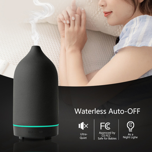 电动香水扩散器陶瓷精油7色发光二极管扩散器香气消除器便携式扩散器冷雾加湿器 - Product Image 2