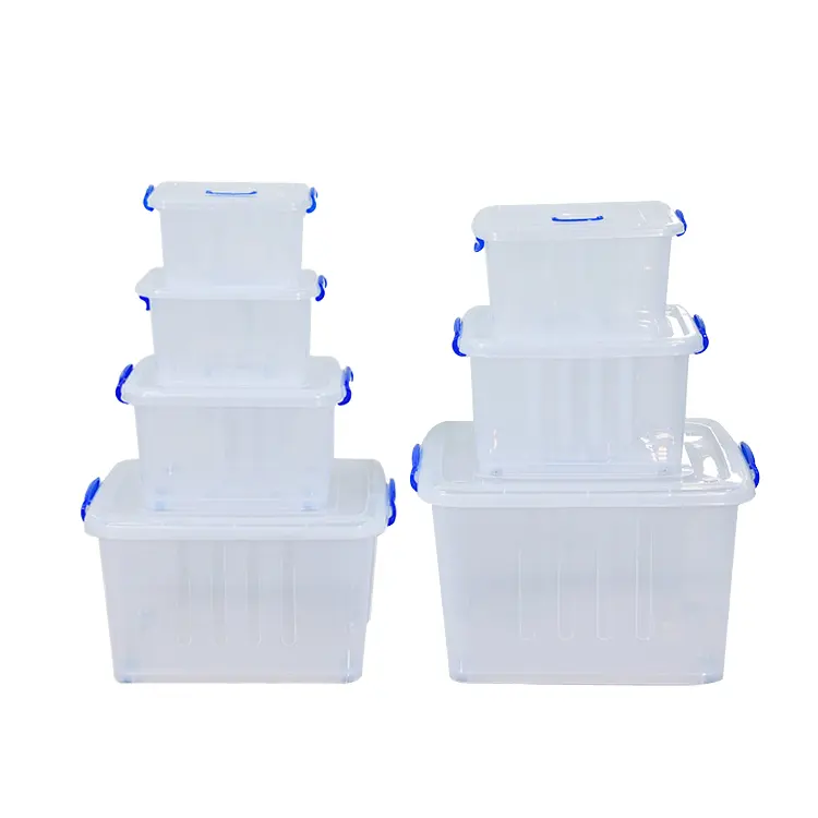 Lớn Rõ Ràng Nhựa Lưu Trữ Container Đa-Chức Năng Thân Thiện Với Môi Tổ Chức Thêm Lớn Lưu Trữ Tote Cho Tổ Chức