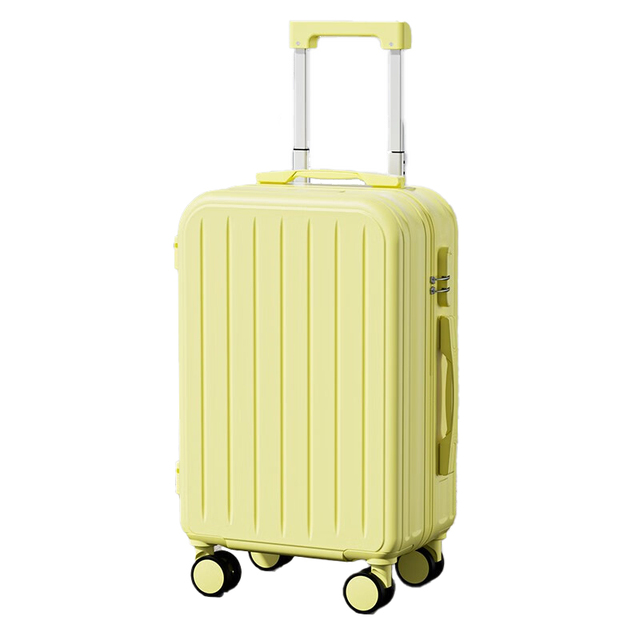 18-inch Modern Spinner Cabin Luggage Hard Shell 360 Degree Wheels Soft Handle Light Weight-Travel Case Cup Holder Makeup Bag