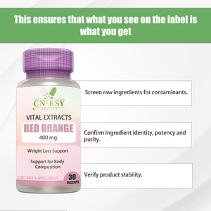 Capsule Premium di Estratto di <span class=keywords><strong>Arancia</strong></span> Rossa per il Supporto alla Perdita di Peso e alla Composizione Corporea, Formula Naturale di Citrus Sinensis - Product Image 3