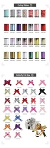 Custom Star <b>Bow</b> Satin Purple Eco-Friendly Polypropylene <b>Gift</b> Ribbon Solid Style Woven Beautiful for Christmas Decorations - Product Image 5