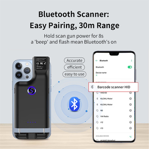JINGXIN Oem Mobile Mini 2d QR <span class=keywords><strong>Code</strong></span> Rfid Reader Wired <span class=keywords><strong>Usb</strong></span> Escáner de código de barras de mano inalámbrico - Product Image 2