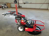 Nouvelle mini moissonneuse-batteuse agricole pour maïs, céréales, paille de blé, riz, coton, moteur diesel, chariot pour herbes et mauvaises herbes