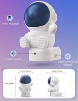 Veilleuse LED Astronaute LOHAS 3D RVB à Changement de Couleurs, Détection Crépusculaire, pour Chambre d'Enfant et Chambre à Coucher