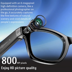 AI Smart Glasses with 8MP Camera Video <b>Recording</b> 100+ Languages Translation Sunglasses Bluetooth Call Music Play Men Women - Product Image 4