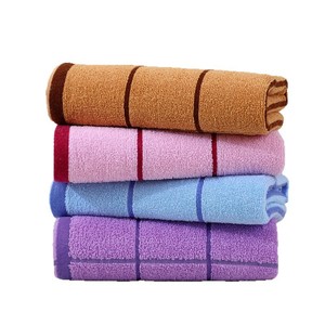 Toallas de regalo de algodón puro de 35x90 cm con diseño a cuadros, rectangulares, absorbentes, para uso en el hogar y en supermercados. - Product Image 5