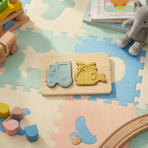 ألعاب تعليمية جديدة ثلاثية الأبعاد للأطفال بالجملة، لوحة خشبية مع قطع سيليكون آمنة للطعام خالية من مادة BPA، مناسبة للأعمار من 2 إلى 4 سنوات - Product Image 5