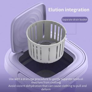 Underwear Socks Fully-automatic Electric Foldable Tub Laundry Washer Portable <b>Mini</b> Folding <b>Washing</b> <b>Machine</b> With Spin Dry - Product Image 6