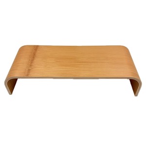 Nan Bamboo Computer Riser Stand 50x18x11cm <b>Desktop</b> Monitor <b>Shelf</b> Office Screen Lift Two Layer - Product Image 2