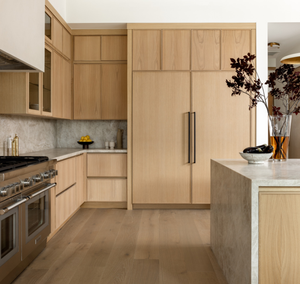 CBMMart 2025 Vente en gros de villas de luxe Armoires de cuisine modulaires en bois en forme de L Armoire de rangement d'usine Foshan - Product Image 3