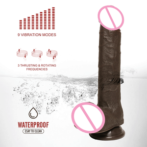 Dildo Automatico XXL Super Lungo Realistico in Silicone con Telecomando e Riscaldamento <span class=keywords><strong>Vibratore</strong></span> a Spinta per <span class=keywords><strong>Uomo</strong></span> e Donna Sex Toy - Product Image 4