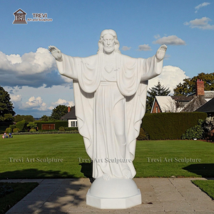 Escultura Religiosa Católica de Jesucristo con Manos Abiertas en Mármol TREVI, Personalizada, para Decoración de Iglesias TYLMR-1484 - Product Image 6