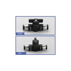 Connecteur rapide pneumatique <span class=keywords><strong>BUC</strong></span> 10 mm à enfoncer, vanne manuelle à interrupteur rotatif, bille manuelle à limitation de courant - Product Image 5