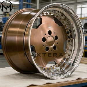 Jantes en alliage Maxtera forgées sur mesure, style aérodynamique en <span class=keywords><strong>3</strong></span> parties, pour Mercedes-Benz AMG Classe S, Classe SL, Classe E, Classe C, Volkswagen, Audi - Product Image 3