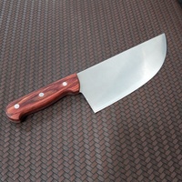 Couteaux de cuisine professionnels 7.8 pouces, couteau à viande de boucher en acier inoxydable de chef avec manche en bois de pakka de qualité 1 pièce