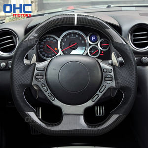 Volante de fibra de carbono real para <span class=keywords><strong>Nissan</strong></span> <span class=keywords><strong>Gtr</strong></span> R35 Gt-R R35 Skyline Volante Ohc Motors - Product Image 6