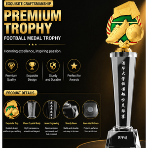 Trofeo Deportivo Personalizado Directo de Fábrica, Premio de Metal Chapado en Oro para Formación de Equipos, Regalo Corporativo Ecológico y Resistente al Óxido - Product Image 5