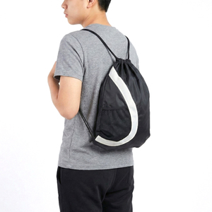 Bolsa de Poliéster Personalizada com Cordão, Colorida e Leve, Bolsa de Academia com Bolso Frontal em Rede - Product Image 2