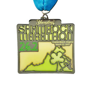 Medalla Deportiva de Metal Translúcido Estilo Antiguo de Fábrica al por Mayor, Medalla de Ultra Running <span class=keywords><strong>con</strong></span> Cinta Personalizada para Maratón - Product Image 6