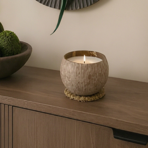 Eco2go Vietnam <b>Coconut</b> Shell Bowl for <b>Candles</b> with Engraved Laser Logo Eco-Friendly Home Decor - Product Image 1