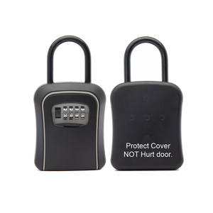Black Portable Outdoor Beach Safe Sercurit Holder Digital Lockbox Combination 5 Key Capacity Storage Keys <b>Lock</b> <b>Box</b> for Car - Product Image 1