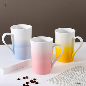 Tasses en céramique Fengxi à dégradé de couleurs 301-400ml, impression sérigraphique, tasses pour couples, pour cadeaux DB0949 - Product Image 4