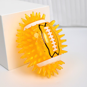 Nuevo Juguete para Perros, Pelota de Fútbol con Sonido, Pelota de Espinas de Olivo, Juguete para Masticar y para la Dentición - Product Image 5