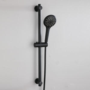 Matte Black Handheld Shower Adjustable Sliding Bar Shower Head Combo Set Factory Price <b>Bathroom</b> <b>Accessories</b> - Product Image 1
