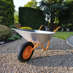 <span class=keywords><strong>Carretilla</strong></span> de Jardín con Bandeja de Metal Galvanizado de 65 Litros y Neumático - Product Image 2
