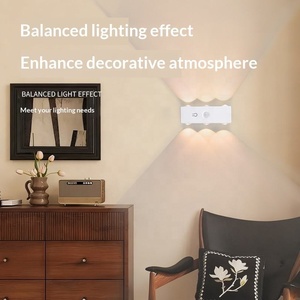 Lámpara de Noche LED de 6 Cabezas, Magnética, Recargable, con Sensor de Movimiento, Lámpara de Pared Inalámbrica, Luz Ambiental para Dormitorio, Escalera, Armario, Decoración del Hogar - Product Image 3