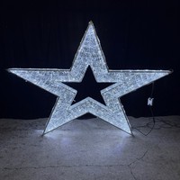 3D Weihnachtsstern LED PVC-Ornament für Außenbereich, Hochzeit & Heimdekoration, Halloween, Mehrfarbig, IP65-zertifiziert