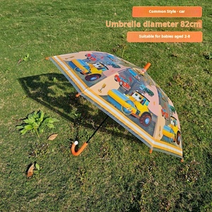 <span class=keywords><strong>Voiture</strong></span> transparente <span class=keywords><strong>Spiderman</strong></span> dessin animé mignon enfants parapluie de pluie mignon étudiant longue poignée pluie - Product Image 3