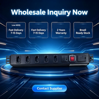 PDU de protection contre les surtensions montable en rack, prise standard UK/EU/US avec câble de 1,5 m, en stock pour les centres de données - Offre Spéciale