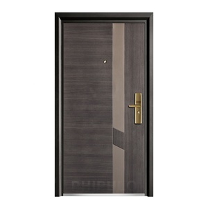 Phipulo Vintage Puerta <span class=keywords><strong>de</strong></span> <span class=keywords><strong>acero</strong></span> Acabado desgastado para casas <span class=keywords><strong>de</strong></span> estilo cabaña Puerta <span class=keywords><strong>de</strong></span> seguridad antirrobo - Product Image 3