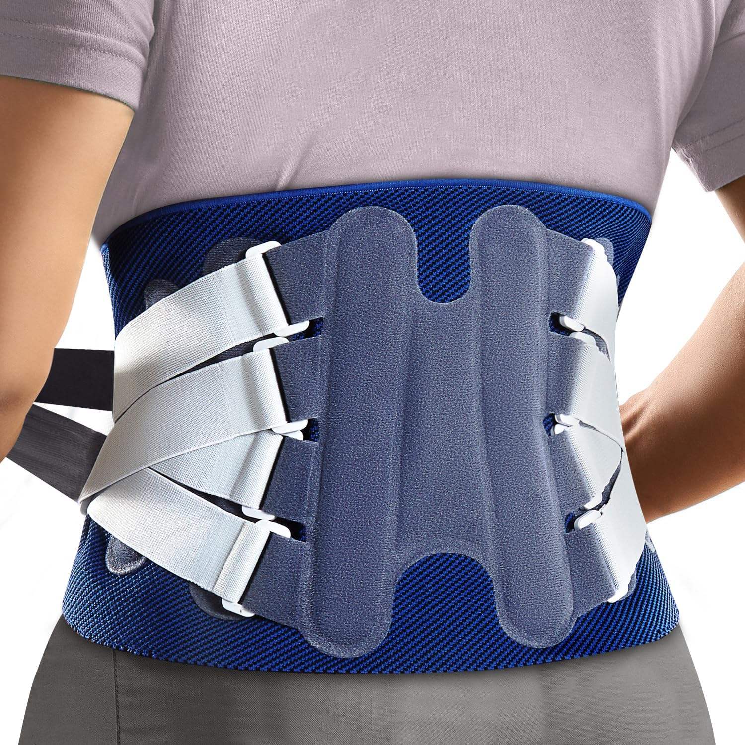 Sciatique taille Wrap dos soutien orthèse ceinture de soutien lombaire  réglable pour le soulagement des douleurs dorsales scoliose avec  stabilisateur