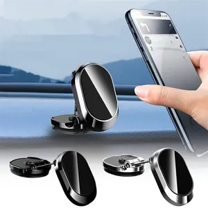 360 derece rotasyon araba Dashboard cep telefonu yuvası katlanabilir yükseklik ayarlanabilir güçlü manyetik araç telefonu tutucu