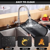 Tapis réutilisable double face en silicone et fibre de verre, résistant à la chaleur, durable, anti-rayures, protection de table pour comptoir de cuisine